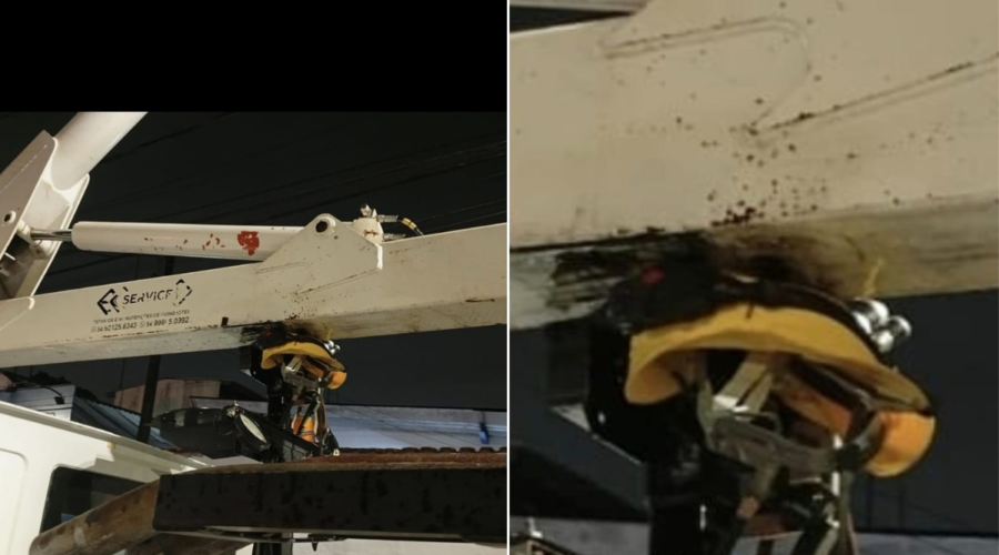 Trabalhador é atingido por braço de caminhão-guindaste e é internado em estado grave no litoral de SP