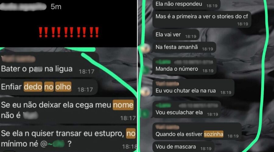 Calouro que ameaçou estuprar colega integrava grupo com conteúdo violento; integrantes são investigados