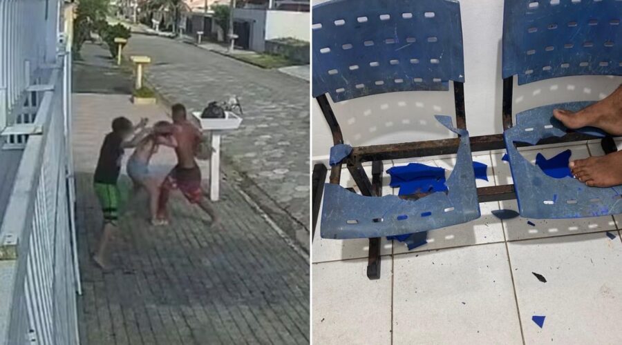 Homem quebra bancos na delegacia após ser preso por agredir mãe e filho com autismo: 'Fora de si', diz delegada