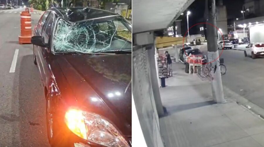 Menino morre após ser atropelado e lançado a 2 metros de altura em avenida de Santos; VÍDEO