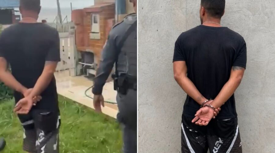 Procurado por atirar contra a casa da ex é encontrado dentro de freezer no litoral de SP; VÍDEO