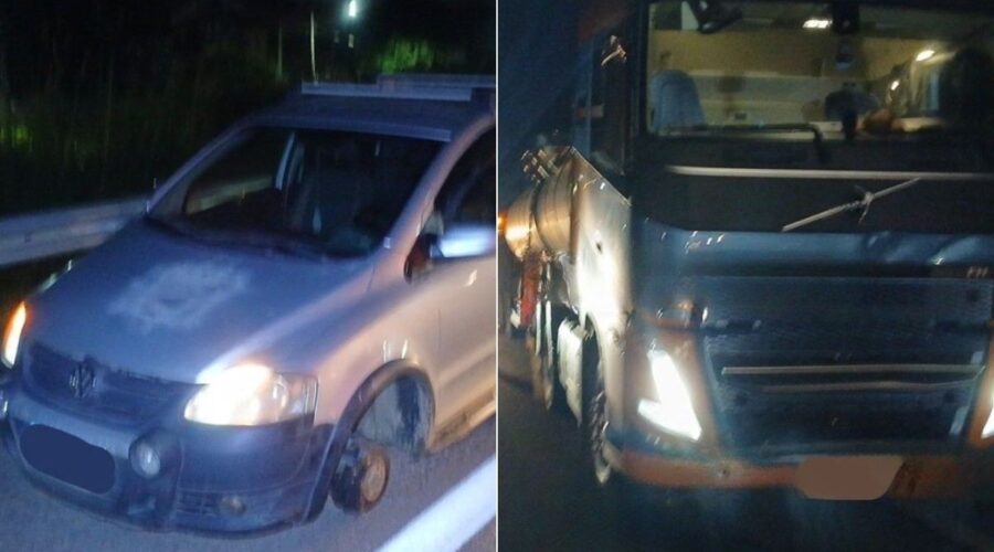 Motorista morre atropelado por caminhão após parar no acostamento com problema no carro