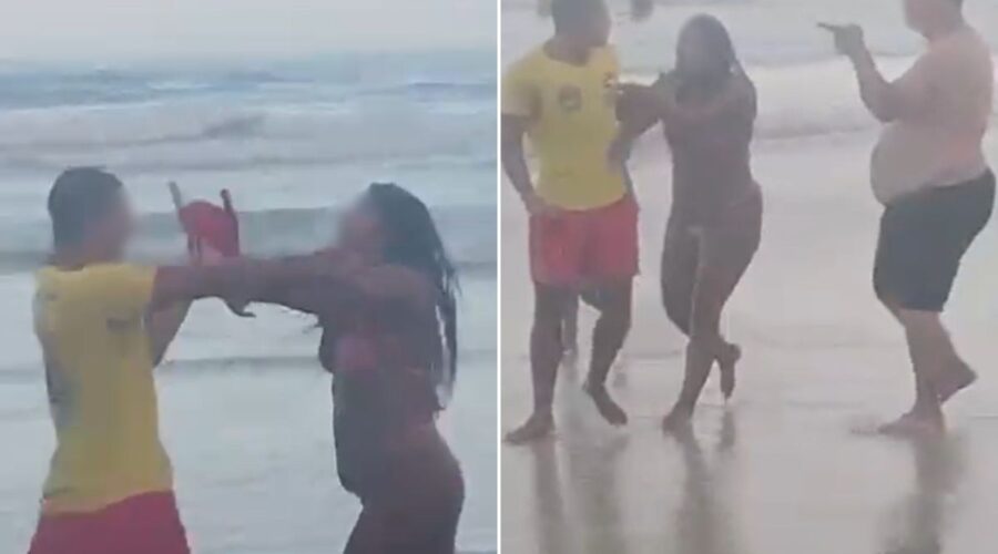 Guarda-vidas é agredido por casal de turistas após ser acusado de omissão de socorro; VÍDEO