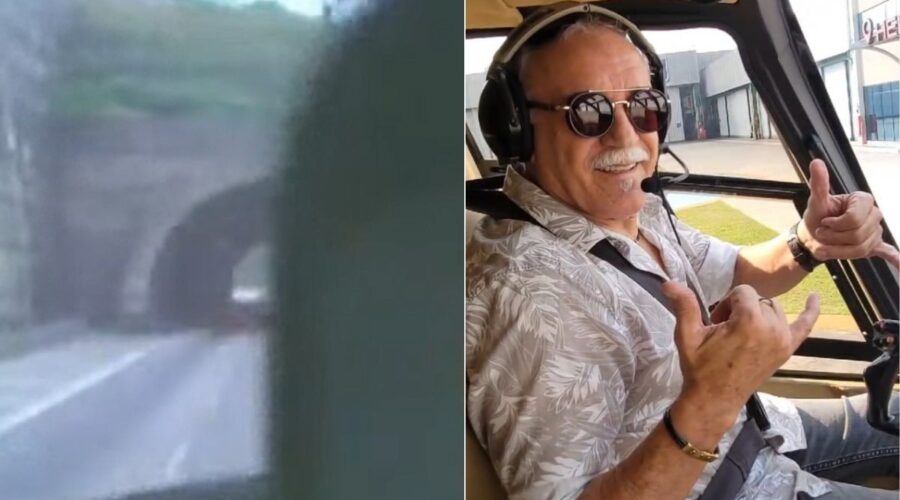 Piloto morto em assalto em SP já atravessou túnel da Imigrantes com  helicóptero e foi multado; VÍDEO