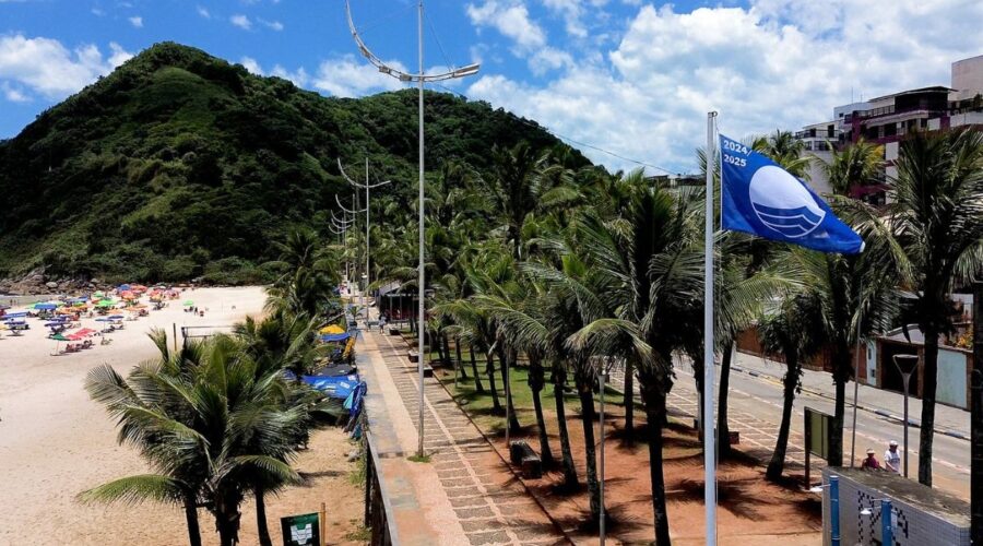 Guarujá fiscaliza comércios na Praia do Tombo e descarta alimentos irregulares
