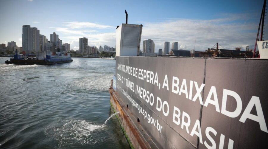APS autoriza abertura de 'conta garantia' de R$ 2,6 bi para destravar obra do túnel Santos-Guarujá