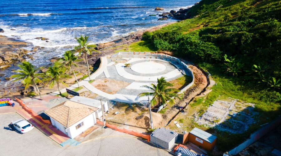 Nova atração de Itanhaém, Mirante do Morro do Paranambuco segue em construção