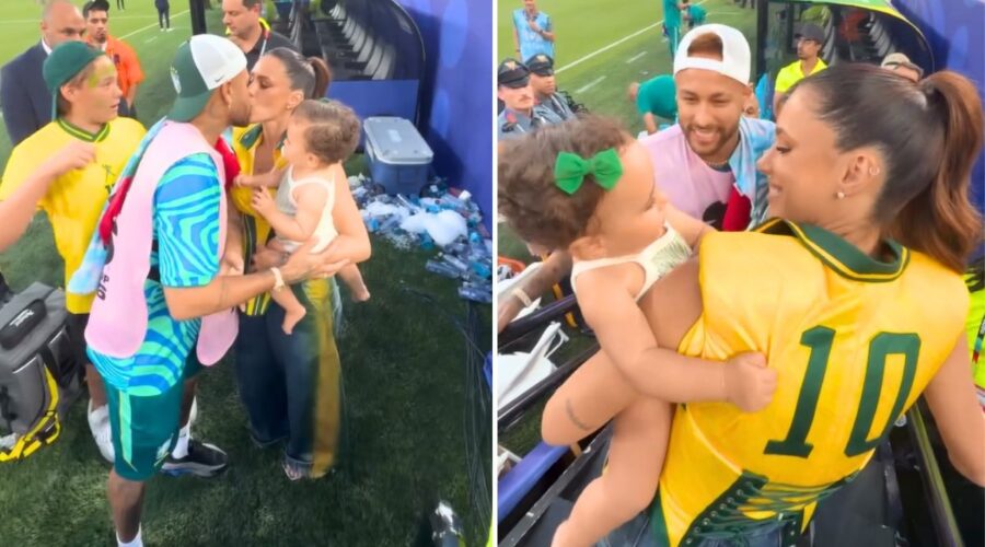 Beijo em Neymar, filhos no estádio e looks: os bastidores de Bruna Biancardi na Copa do Mundo