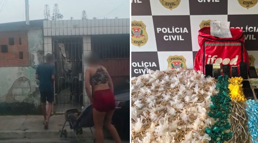 Casal é preso após usar carrinho de bebê para transportar drogas e abastecer biqueira no litoral de SP
