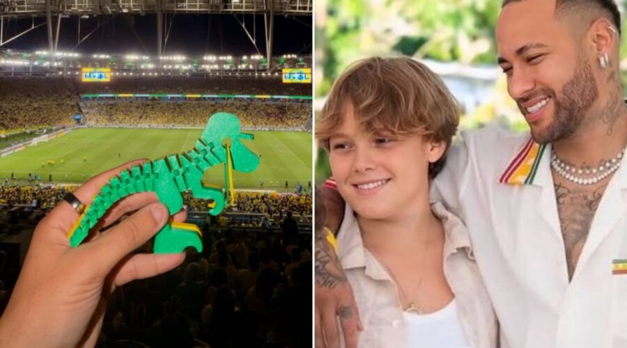 Filho de Neymar vira empreendedor aos 14 anos e vende dinossauros feitos em impressora 3D por R$ 99,99