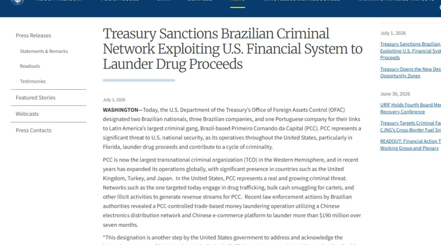 'Doleiro moderno', alvo de sanção pelos EUA foragido usou mais de 70 empresas para lavar dinheiro do tráfico internacional de drogas, diz PF
