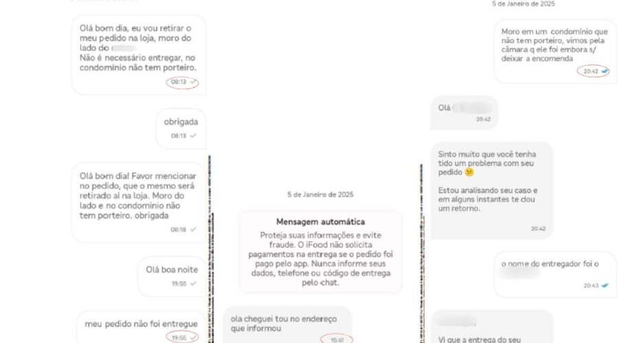Veja a conversa entre cliente e iFood por pedido não entregue que levou à condenação da empresa