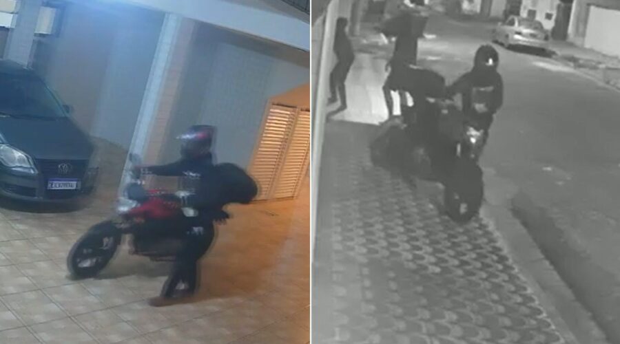 Homem é preso suspeito de invadir casa e furtar motocicleta no litoral de SP; VÍDEO