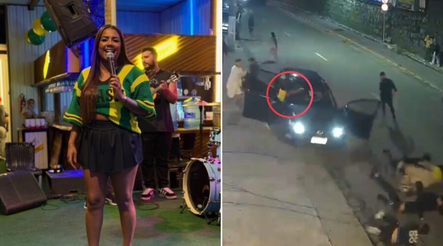 MC Rita é uma das vítimas atropeladas por homem que invadiu carro no litoral de SP; VÍDEO