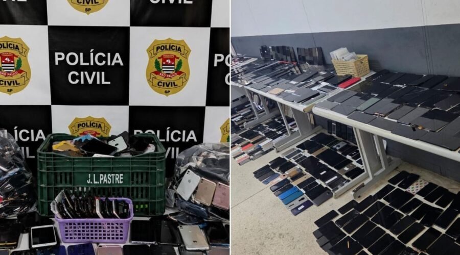 Polícia apreende cerca de 10 mil celulares em lojas na Baixada Santista; homem é preso