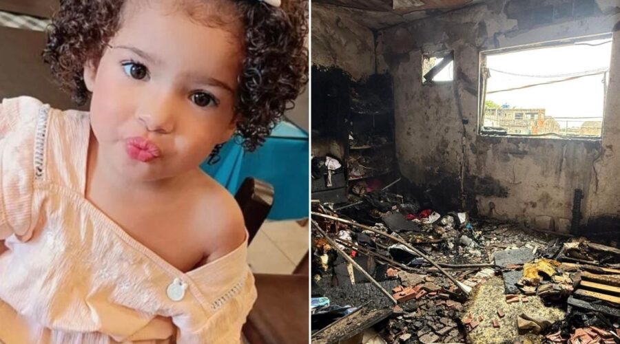 Mãe acompanhava por câmera filha de 3 anos morta em incêndio no litoral de SP