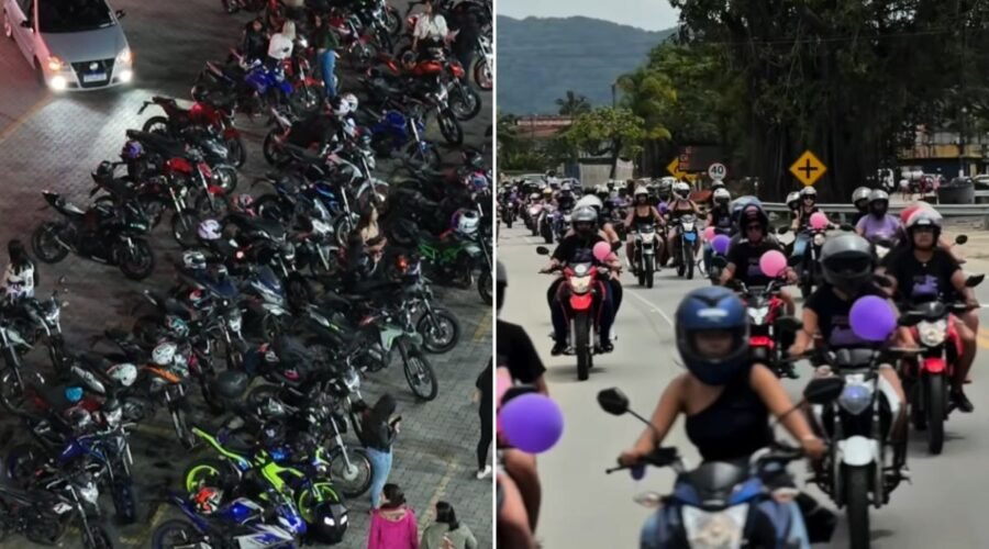 Amigas criam motogrupo feminino no litoral de SP: 'Lugar de mulher é nas duas rodas'