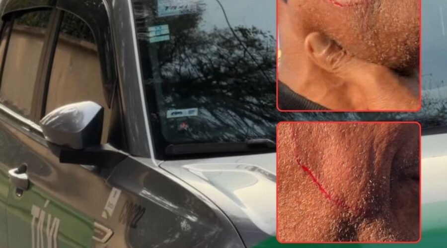 Taxista é ferido com canivete após passageiro anunciar assalto durante corrida em Santos, SP
