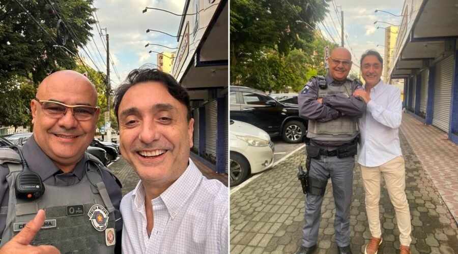 Policial reencontra cantor sertanejo que o atendeu após ser baleado há 18 anos: 'Grande presente'
