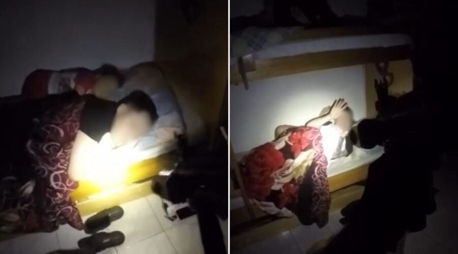 Suspeito de sequestro acorda com policiais no quarto e reage: 'Que susto, rapaz'; VÍDEO