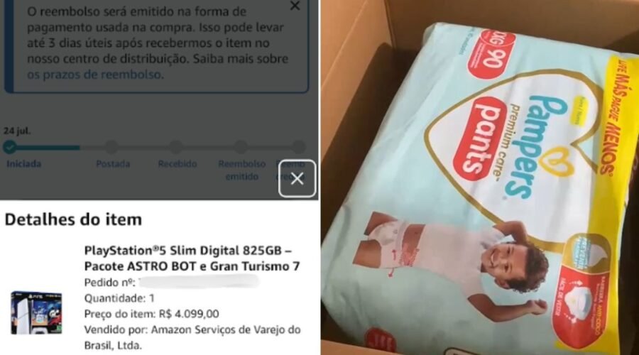 Homem ganha videogame da esposa, mas recebe pacote de fraldas: 'Era para ter sido uma alegria'; VÍDEO