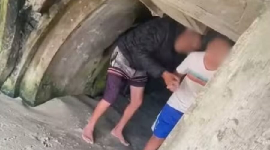 Vídeo ajuda PM a prender suspeito de estuprar menino debaixo de deck em praia de SP