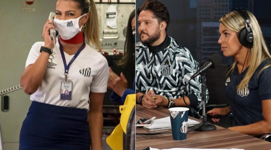 Comissária de bordo e influenciadora: quem é Naty Potira, torcedora do Santos que mobiliza orações e luta contra o câncer