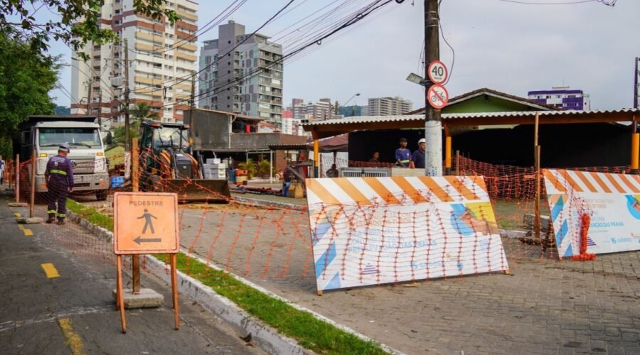 Obras da Sabesp causam interdições em sete cidades da Baixada Santista; confira os trechos