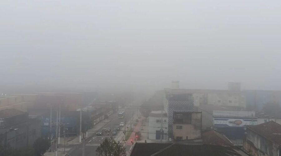 Nevoeiro interrompe movimentação no maior porto da América do Sul; VÍDEO