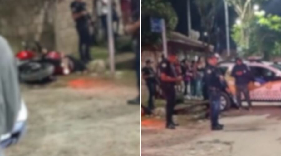 Adolescente morre baleado por guarda após atropelar agente com moto furtada no litoral de SP; VÍDEO