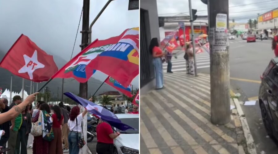 Mulheres são agredidas durante ato pró-Lula em feira livre no litoral de SP