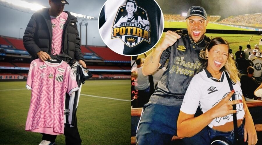 Namorado de Naty Potira comenta homenagem do Santos FC em camisa: 'ela estava ali com a gente'