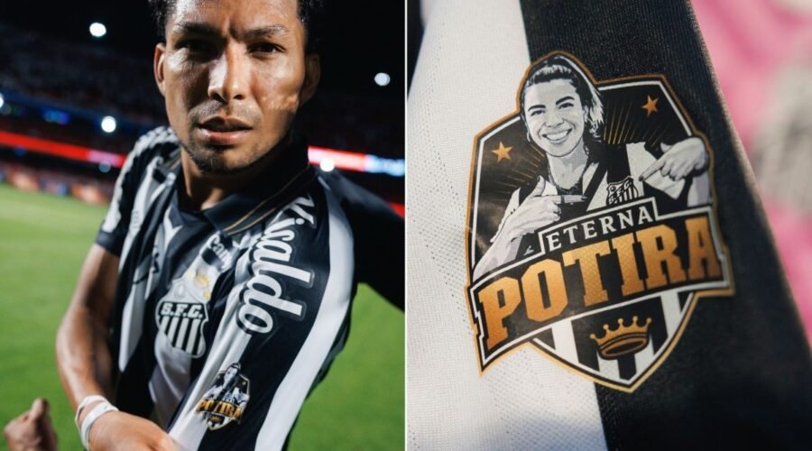 Jogadores do Santos usam camisa em homenagem à Naty Potira em clássico: 'Vitória foi para você'